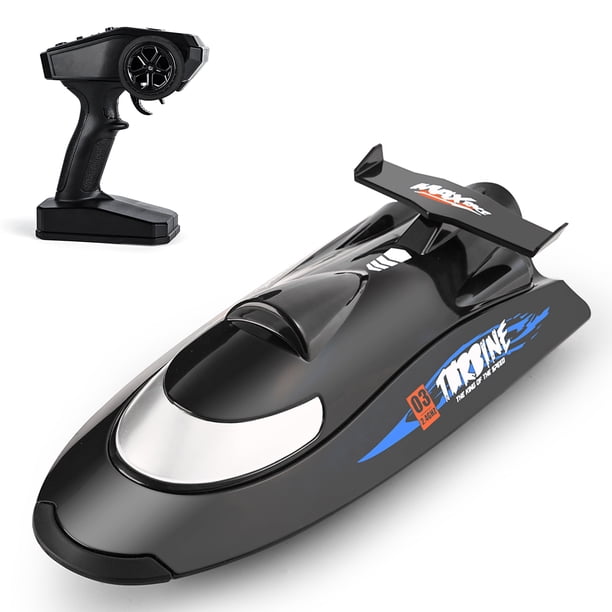 Barco RC Flytec V009 Barcos de control remoto 2.4G 30 km / h Turbine Drive RC Boat 3 velocidades Ajustable sobre la distancia Advertencia Autoadrecimiento RC Juguete de regalo para niños Adultos Niños Flytec Barco RC