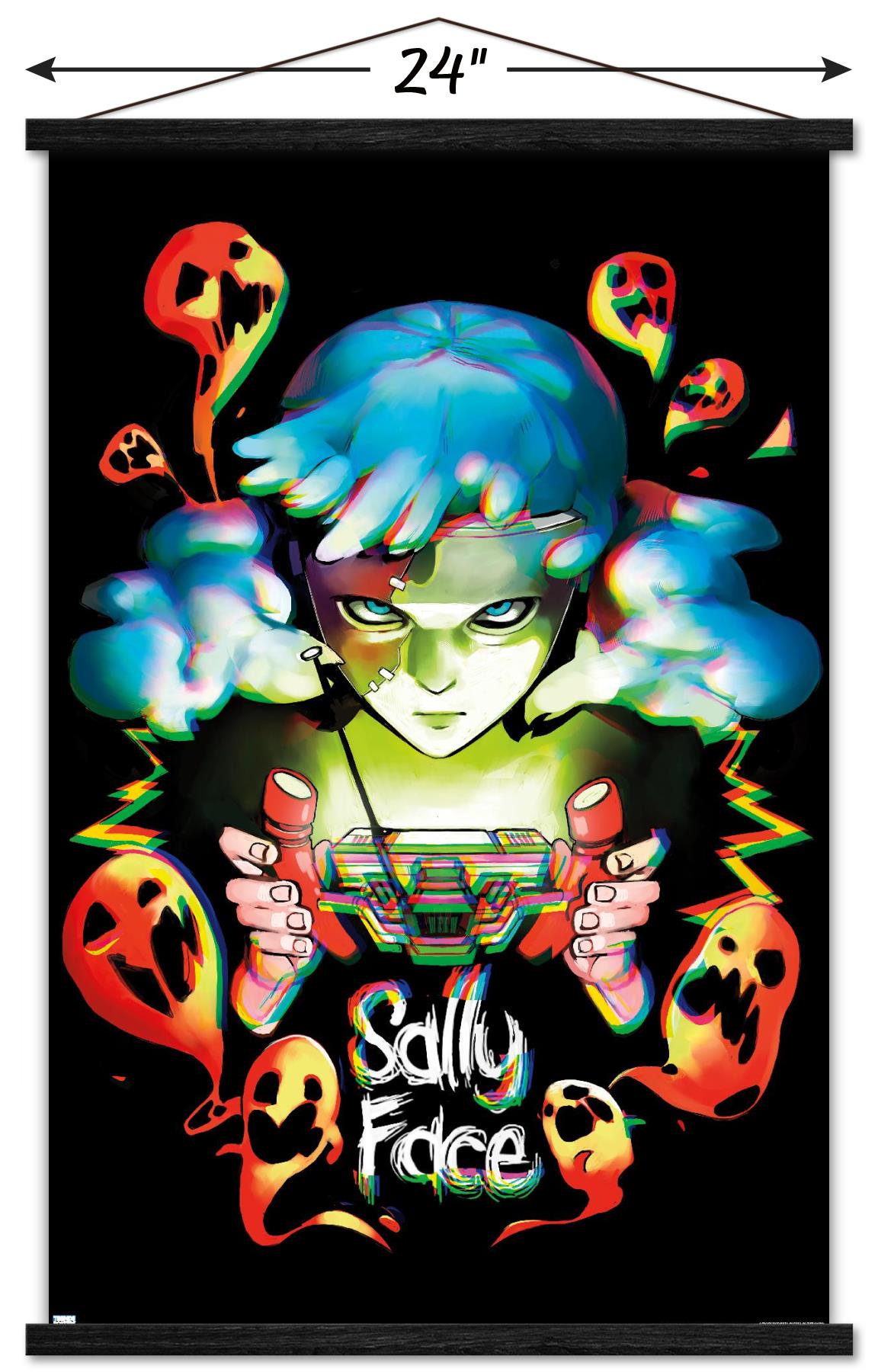 Sally Face - Ghosts Wall Poster with Magnetic Frame, 22.375" x 34"