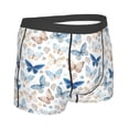 thumbnail image 3 of Daiia Butterfly Men's Underwear Boxer Briefs, Cotton Stretch Moisture-Wicking Underwear-XX-Large, 3 of 9