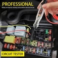 thumbnail image 3 of 1pc Heavy-Duty Automotive Circuit Tester/Test Light, 3-90V Digital LED Voltage Tester with Voltmeter, Polarity Indicator, and Stainless Steel Probe, suitable for cars, trucks, RVs, etc.,Multicolor, 3 of 5