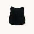 thumbnail image 3 of 100% Wool Cat Ear Beanie for Kids, Ultra Soft Winter Hat,20*17cm,white, 3 of 14