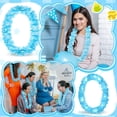 thumbnail image 3 of Leis LED hawaianos Sherr, 48 unidades, color azul claro, 100 cm, iluminados, 3 of 7