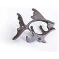thumbnail image 5 of Coat Rack Wall Hanger, Cast Iron Fish Shape Design, Key Holder Hook, Heavy Wall Metal, 5 of 5