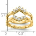 thumbnail image 3 of 14K Yellow Gold Lab Grown Diamond Si1/Si2, G H I, Guard (Size 7) Made In India rm3101b-035-7ylg, 3 of 5