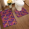 thumbnail image 2 of Yiaed Skull Print Bathroom Mat Set 2 Pieces Mat Anti-Skid Pad Ultra Soft and Absorbent Bathroom Bath Mat Contour Bath Rugs for Toilet Base, 2 of 6