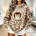 thumbnail image 2 of TGPMGRZ Leopard Print Hoodies, Oversized Hooded Sweatshirt with Pocket Front Carry Pouch for Cats Dogs, 2 of 5