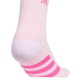 thumbnail image 4 of Calcetines Deportivos Acolchados adidas para Niña, Paquete de 6 Unidades Color: Blanco, Gris, Magenta Talla: Grande, 4 of 4