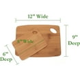 thumbnail image 2 of Lipper International 859 Bamboo Thin Cutting Board Set, 6 by 8-Inch and 9 by 12-Inch Boards, 2 of 4