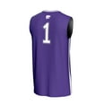 thumbnail image 3 of Unisex GameDay Greats #1 Purple Kansas State Wildcats Lightweight Collegiate Basketball Fashion Jersey, 3 of 4