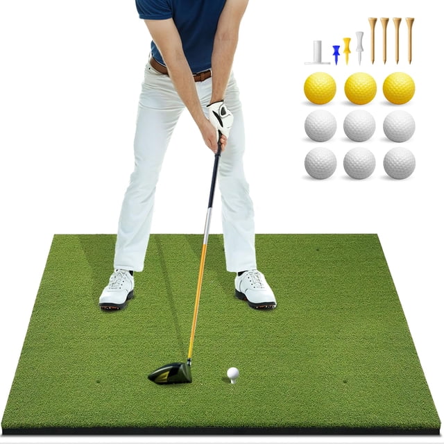 Alfombra de golf Bltend de 5 x 4 pies para practicar exterior/interior, 21 mm de grosor