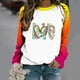 thumbnail image 1 of Puntoco Sudadera de manga larga suelta con cuello redondo para mujer Puntoco Puntoco-7824, 1 of 4