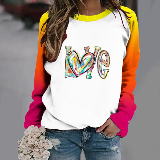 Puntoco Sudadera de manga larga suelta con cuello redondo para mujer Puntoco Puntoco-7824