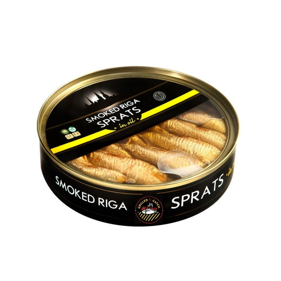 Grilled Catch Smoked Riga Sprats In Oil 5.6 oz