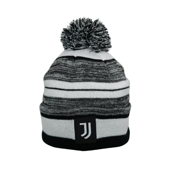 Icon Sports Juventus Adult Unisex Pom Pom Winter Soccer Beanie 2