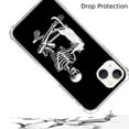 thumbnail image 3 of Skull White Cat Case Compatible with iPhone 14,Aesthetic Art Design TPU Bumper Cover Case, 3 of 6