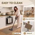 thumbnail image 3 of Kitchen Rugs and Mat Non Slip Washable, Super Absorbent Kitchen Mats for Floor with Rubber Backing, Soft Braided Standing Sink Mat, Anti Fatigue Kitchen Runner Rug Easy to Clean, Khaki 17"x30", 3 of 8