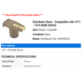 thumbnail image 2 of Distributor Rotor - Compatible with 1971 - 1974 BMW 2002tii 1972 1973, 2 of 2