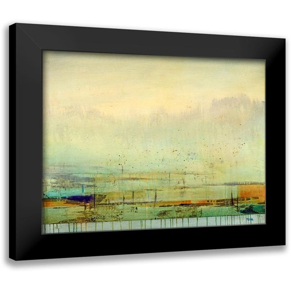 Peter, Christopher 14x12 Black Modern Framed Museum Art Print Titled - Harbor Mist 2