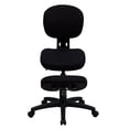 thumbnail image 5 of Scranton & Co Chaise de Bureau Ergonomique Mobile à Genoux en Noir, 5 of 5