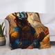 thumbnail image 3 of Fotbe Prairie Meditating Raccoon Manta de Franela con Estampado, Manta Ultrasuave para Cama, Sofá, Auto, Hipoalergénica y Antibolitas-50"x40", 3 of 6