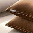 thumbnail image 4 of Cterwk Set of 2 Velvet Throw Pillow Covers with Zipper, 18x18 Inches Decorative Soft Solid Pillow Covers for Couch Bed Sofa, 4 of 7