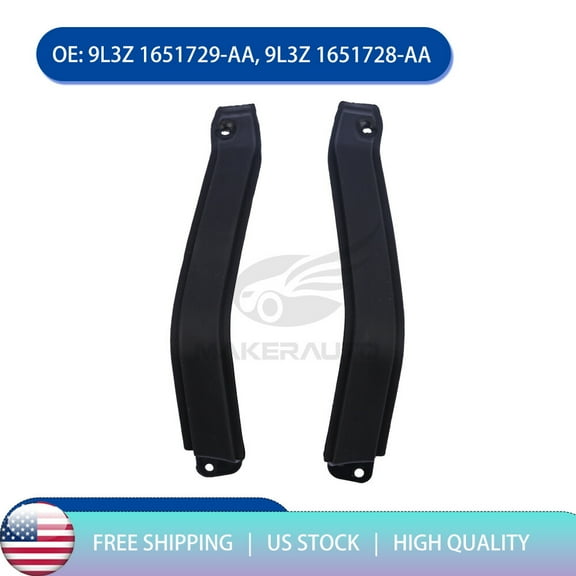 Pair Exterior Cab Corner Roof Moldings Left Right For Ford F150 2009 2010 2011 2012 2013 2014