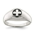 thumbnail image 4 of Sterling Silver Antiqued Cross Ring Size 10, 4 of 5