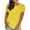 Za-Jaune, variante sur Wiyuqeen T-shirts en Coton de Couleur Unie pour Femmes, Décontractés d'Été, à Manches Courtes, Col Ras du Cou, Blouses Amples et Respirantes, Tuniques, Chemises, T-shirts pour Dames