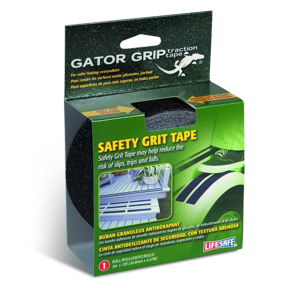 Gator Grip AntiSlip Tape, 2" x 15', Black