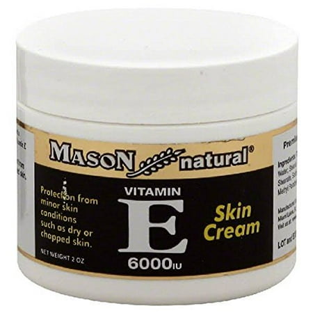Rub 2 Ounce Cream - Mason Vitamins E 6000 IU Cream, 2 Ounce, for Protection from Minor Skin Conditions Such as Dry or Chapped Skin, Deep-Moisturizing Cream, Use as Moisturizer Make-Up Base or Night Cream