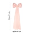 thumbnail image 3 of Large Pearl Silk Satin with Bow Decor, Tulle Giant Christmas Bow Decorations For Party, Wall Hanging Bow Backdrop Photo Prop for Wedding Background Birthday Room, 3 of 6