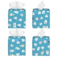 thumbnail image 2 of Balery Healthy And Ill White Teeth Porta Pañuelos de Cuero con Estampado – Funda Moderna Cuadrada para Caja de Pañuelos, Dispensador 5x5x5'', 2 of 7