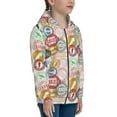 thumbnail image 5 of Sikiie Travel Stamp Zip Up Hoodie Teenage, hoodies for Teenage, Zipper Sweatshirt Jacket for Daily, Traveling-Medium, 5 of 6