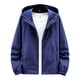 thumbnail image 3 of Chaqueta impermeable con capucha para hombre, abrigo deportivo unisex, cortavientos ligero, 3 of 8
