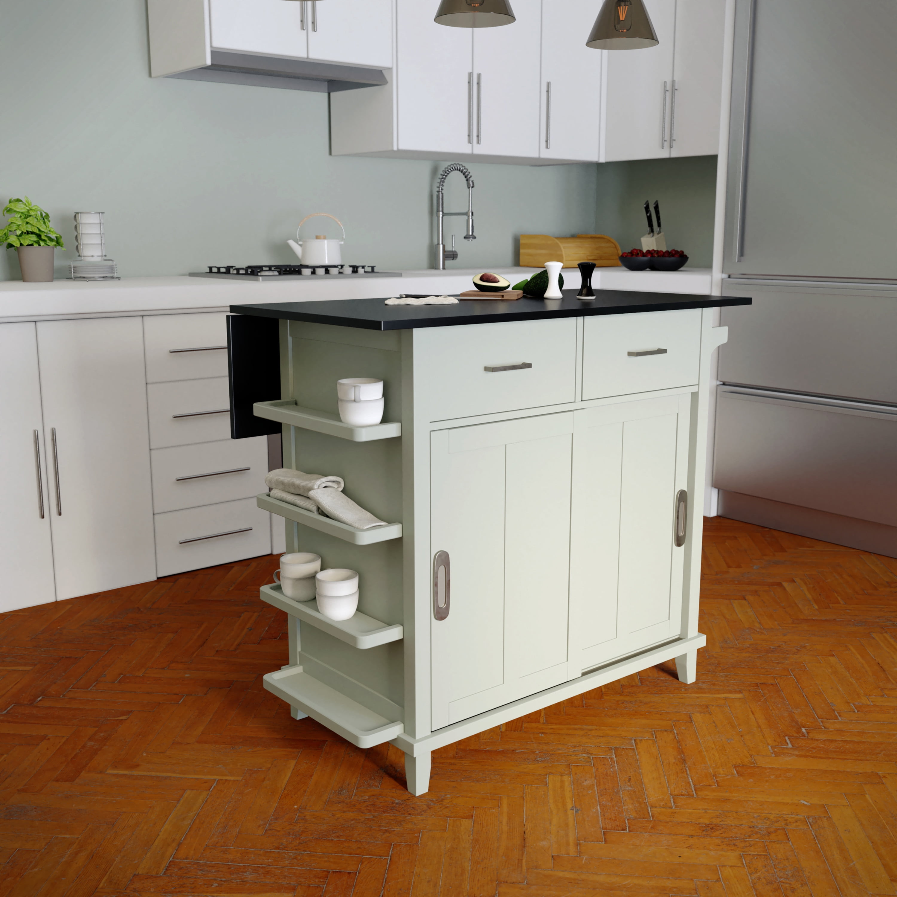 Ollynce Freestanding Kitchen Island