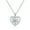 1CT-Silver Heart, variant on Heart Pendant Necklace for Women , 3CT Moissanite I Love You ,Silver Pendant Jewelry , Anniversary Birthday Christmas Valentine Gifts for Wife, Girlfriend, Daughter, Mom