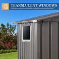 thumbnail image 2 of Sobaniilo 5x3x6FT Outdoor Storage Shed Clearance with Lockable Door Metal Garden Shed Steel Anti-Corrosion Storage House Waterproof Tool Shed (Gray), 2 of 8