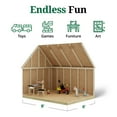 thumbnail image 4 of Little Cottage Co. 6x8 Victorian Playhouse with Floor, Deck and Rail, Outdoor Wood Do-It-Yourself Kit, 4 of 12