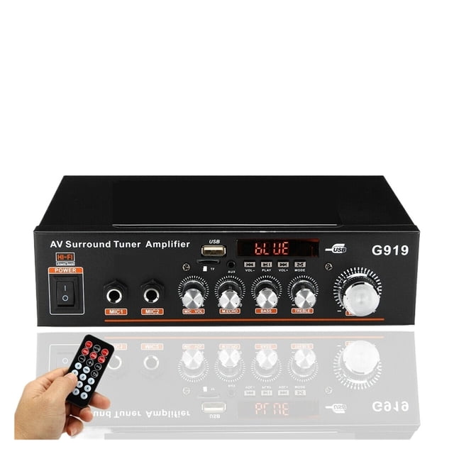 1000W Home Digital Amplifiers Bass Power bluetooth Amplifier Hifi FM Music Subwoofer Speaker