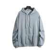 thumbnail image 1 of Fashnice Sweat à Capuche pour Femmes Manches Longues avec Cordon de Serrage Décontracté Automne Gris 2TG, 1 of 2