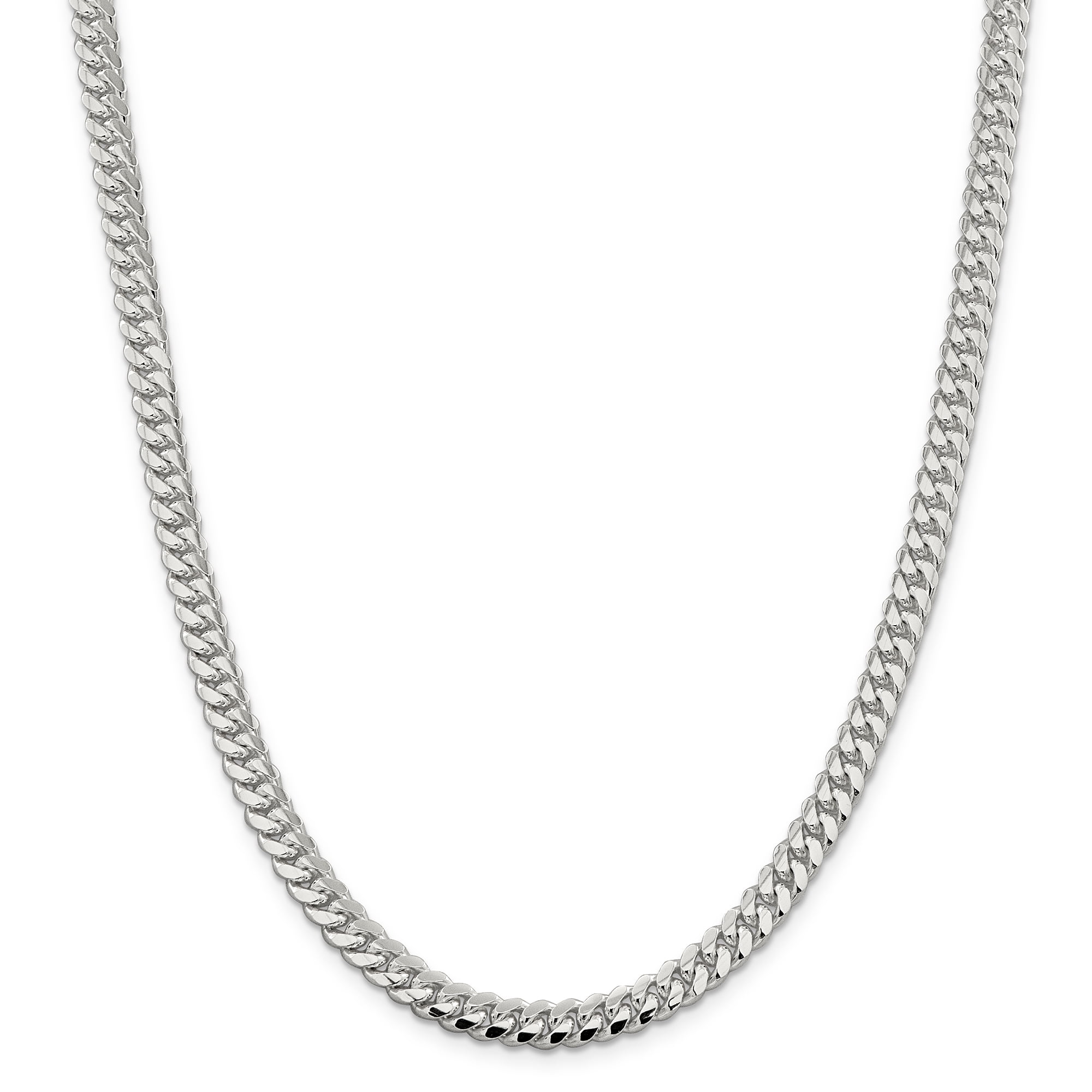 18 inch silver curb chain