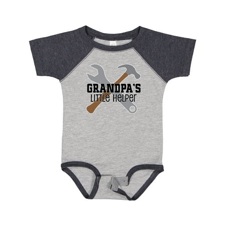 

Inktastic Grandpa Little Helper Gift Baby Boy Bodysuit