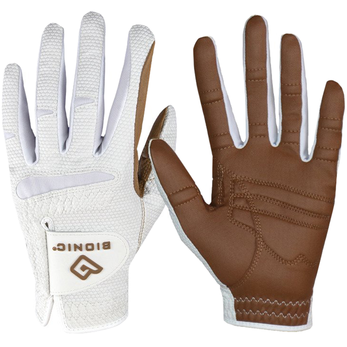 Bionic Women's Left Hand Relax Grip 2.0 Golf Glove Caramel Walmart
