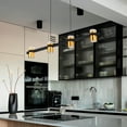 thumbnail image 2 of VONN Ferro 34" Height Adjustable ETL Certified Integrated LED Chandelier Black, 2 of 5