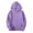 Purple, variant on Bibifish Women's Hoodie Black Solid Color Drawstring Hood With Pocket Soft Regular Fit Casual Daily Commutes Indoor Lounging Comfortable Hoodies