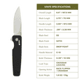 thumbnail image 3 of Swiss Tech Crossbar Lightweight Locking Flipper Knife, D2 Steel with a Low Profile Back Flipper, Black, 3 of 21