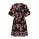 thumbnail image 5 of Puntoco Vestido De Manga Corta Con Cuello En V, Mujer Verano Estampado Talla Grande Suelto Negro Xxxxxl, 5 of 6