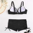 thumbnail image 7 of RUTAYY Women's Bikini Sets Push Up Beachwear Padded Swimwear Color Block Tankini Comfortable Trendy Beach Swimsuit, 7 of 7