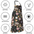 thumbnail image 5 of Naloa Floral Insects Apron Kitchen Aprons with Pockets for Women Men Chef, 5 of 8