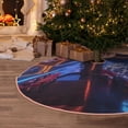 thumbnail image 5 of Bingfone Christmas Tree Skirt Mat Christmas Decoration Interior 30" -Futuristic Bar Space View, 5 of 6
